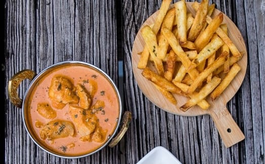 Kids Butter Chicken with Fries.