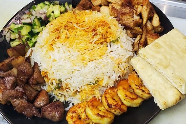 Shrimp Tikka Rice Bowl.