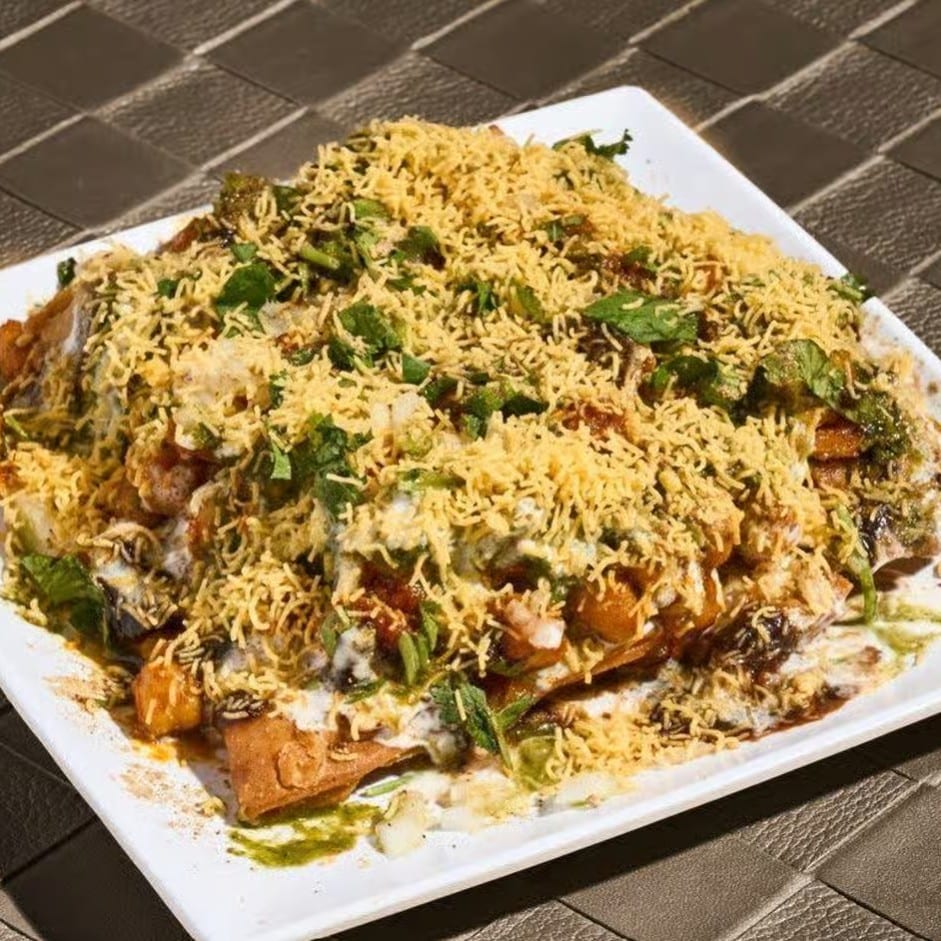 Aloo Tikki Chaat.