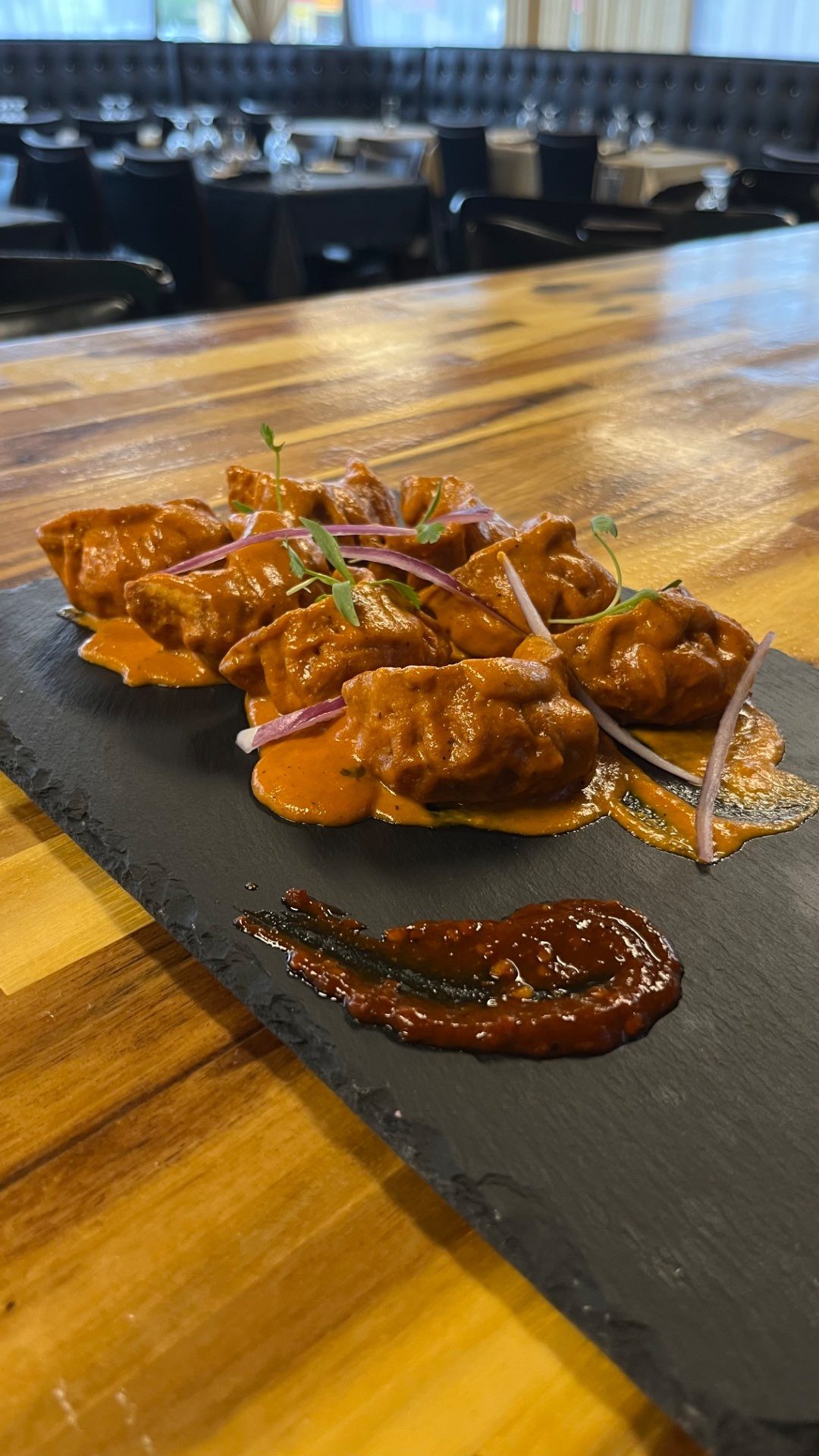 Butter Chicken Momo.