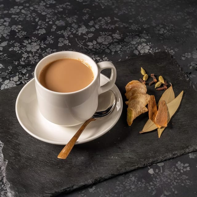 Freshly Brewed Masala Chai.