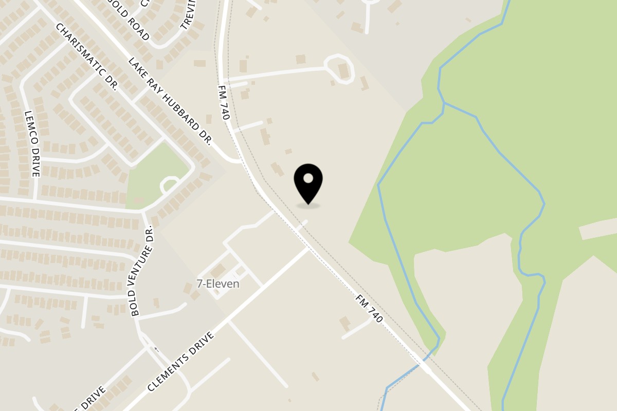 Map showing the location of MOMO Curry Forney on 18222 Farm to Market Road 740 in Forney